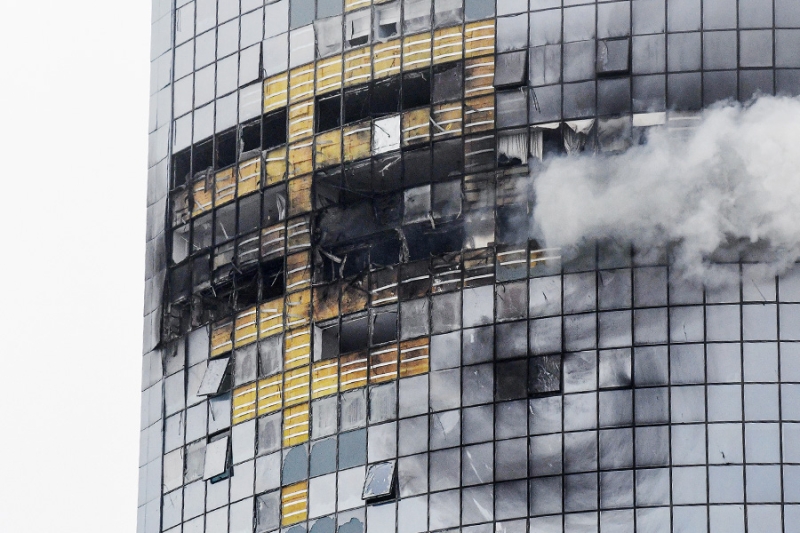 Последствия атаки беспилотников в Казани. Фотогалерея