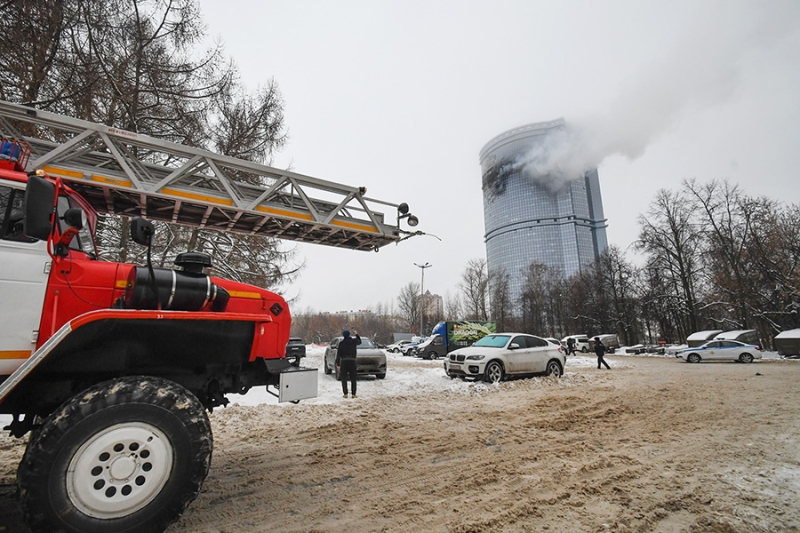 Последствия атаки беспилотников в Казани. Фотогалерея