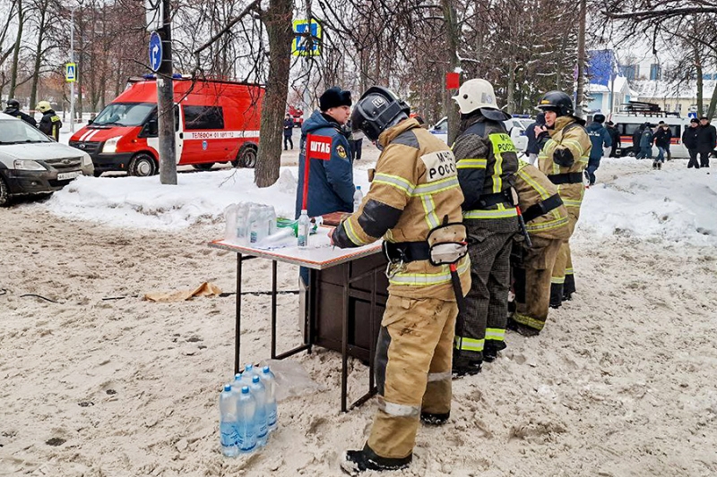 Последствия атаки беспилотников в Казани. Фотогалерея