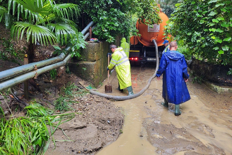 Последствия ливней на черноморском побережье. Фоторепортаж