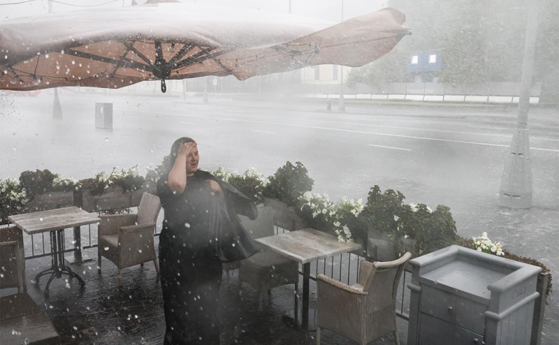 Последствия ливня в Москве. Фото