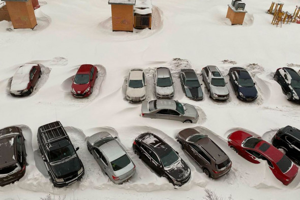 Последствия снегопада в Москве. Фоторепортаж