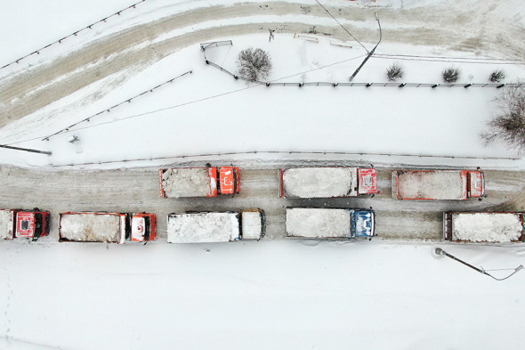 Последствия снегопада в Москве. Фоторепортаж