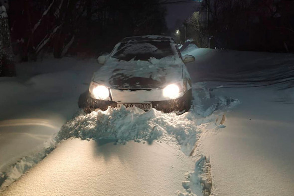 Последствия снегопада в Москве. Фоторепортаж