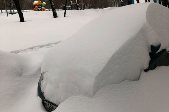 Последствия снегопада в Москве. Фоторепортаж