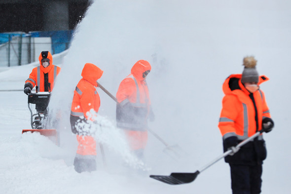 Последствия снегопада в Москве. Фоторепортаж