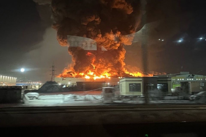 Пожар на одном из крупнейших складов Wildberries. Фоторепортаж