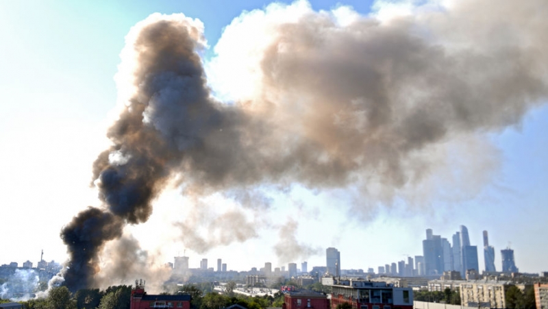 Пожар на складе с пиротехникой в центре Москвы потушен