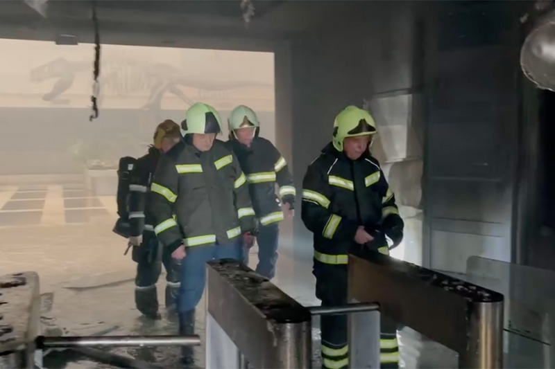 Пожар в Бизнес-центре «Гранд Сетунь Плаза» в Москве. Фоторепортаж