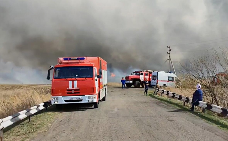 Пожар в Курганской области перекинулся на территорию завода