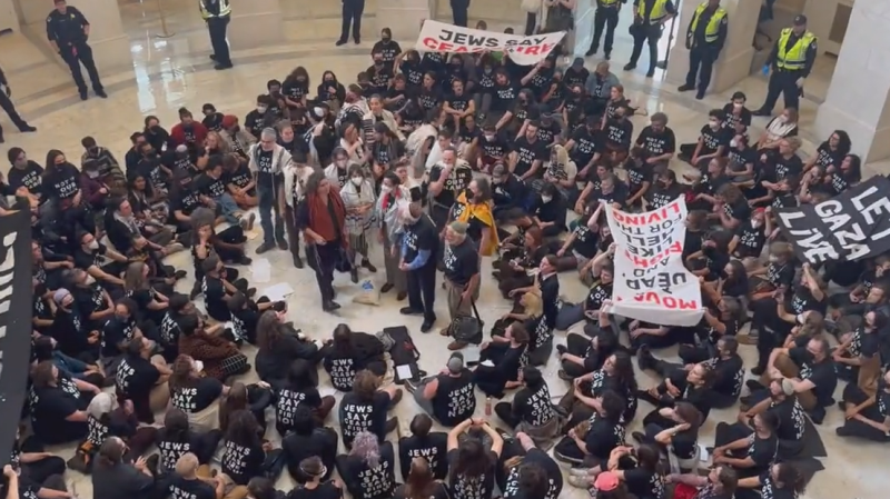 Пропалестинские протестующие заняли одно из зданий Капитолия США