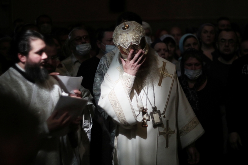Прощание с Петром Мамоновым в Москве. Фоторепортаж