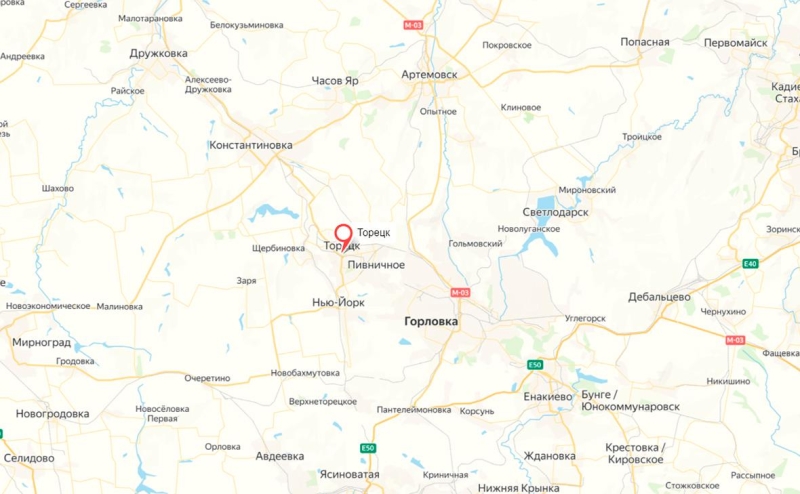 Пушилин сообщил о взятии под контроль большей части Торецка