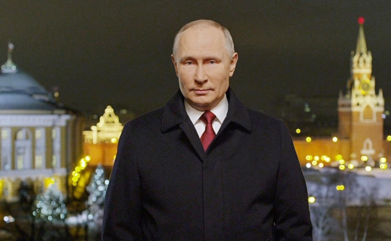Путин поздравил россиян с Новым годом
