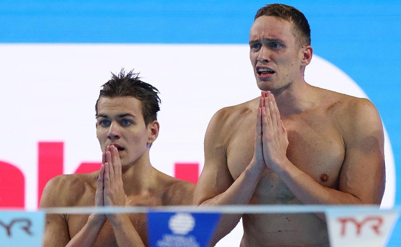 Российские пловцы впервые выиграли комбинированную эстафету 4х100 м