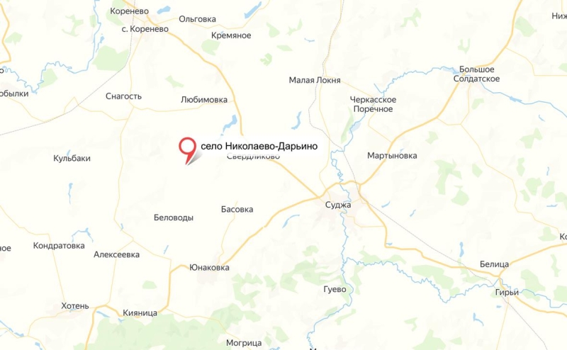 Российские войска освободили Николаево-Дарьино в Курской области