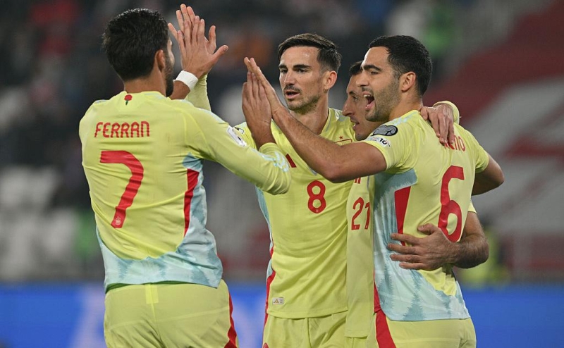 Сборная Испании разгромила Грузию и практически вышла на ЧМ-2026
