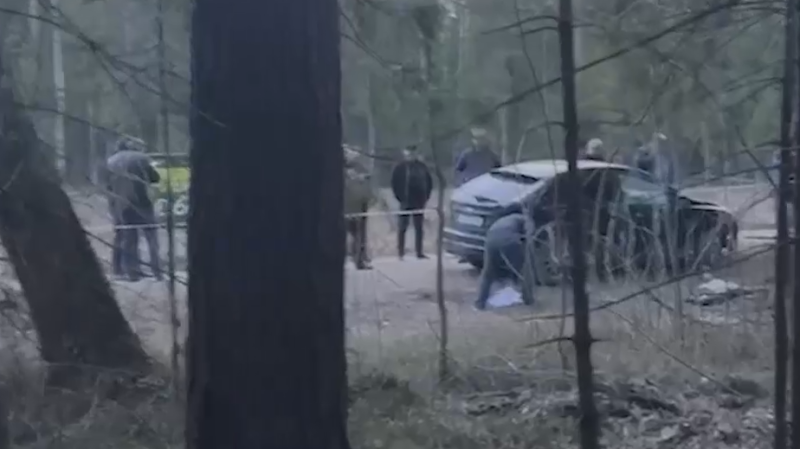 СК показал кадры с места нападения на полицейских в Подмосковье