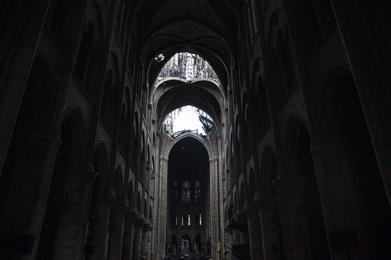 Собор Парижской Богоматери показали изнутри после реставрации