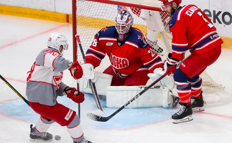 «Спартак» третий раз в сезоне КХЛ проиграл ЦСКА