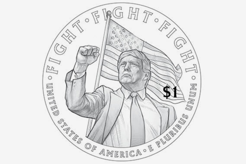 США выпустят монету $1 с изображением Трампа