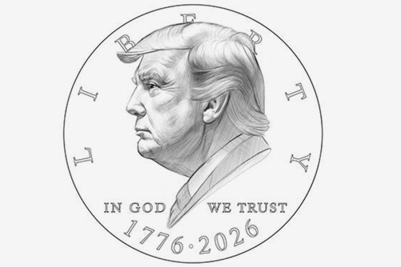 США выпустят монету $1 с изображением Трампа