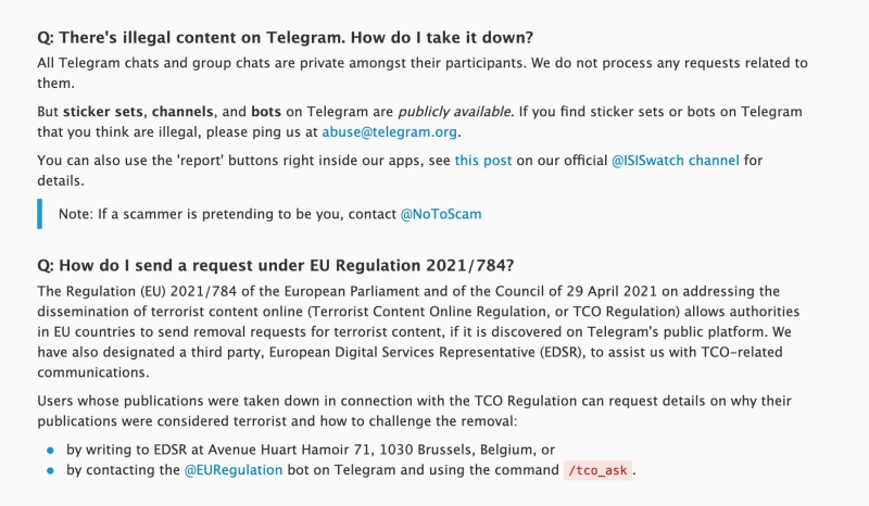 Telegram обновил политику модерации после задержания Дурова