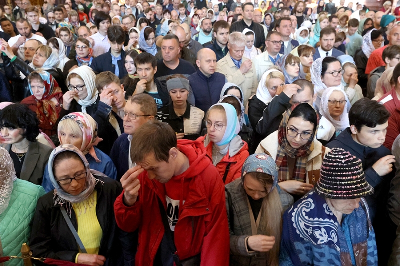 «Троица» в храме Христа Спасителя. Фоторепортаж