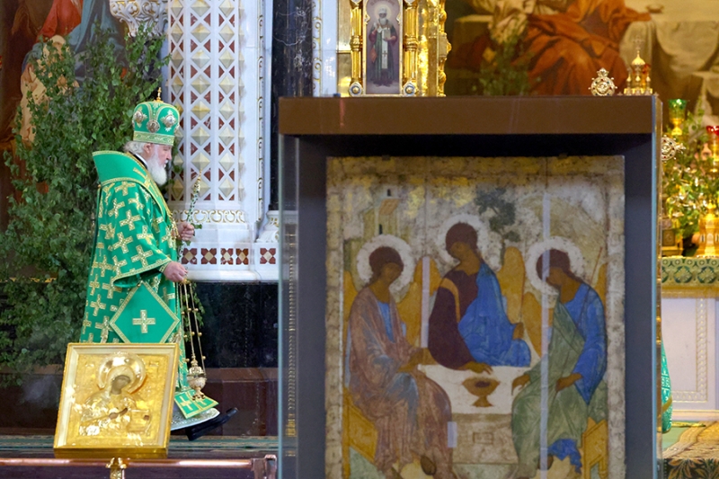 «Троица» в храме Христа Спасителя. Фоторепортаж