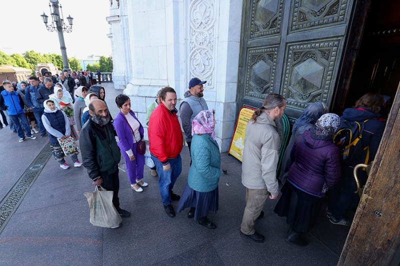 «Троица» в храме Христа Спасителя. Фоторепортаж
