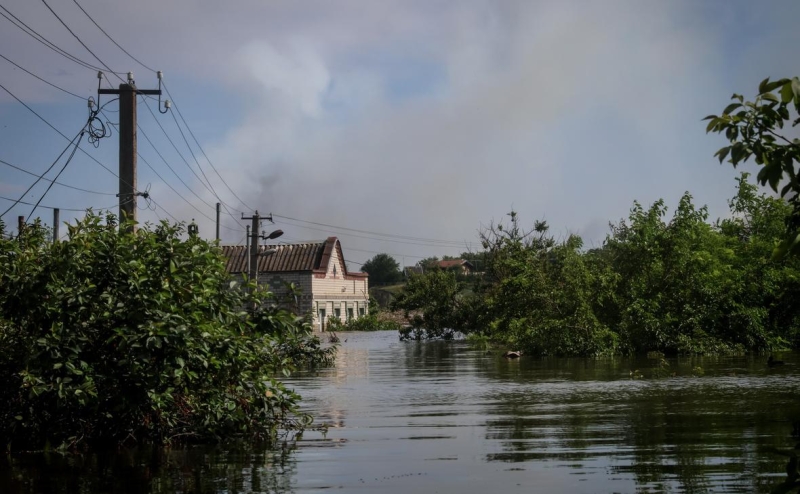 Уровень воды в двух округах Херсонской области снизился почти до нуля