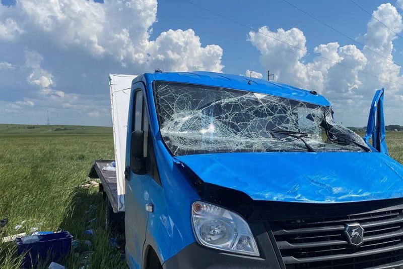 В Башкирии торнадо снесло железобетонные столбы