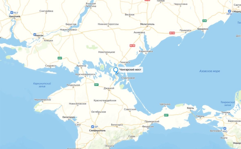 В Геническе на юге Херсонской области произошли взрывы