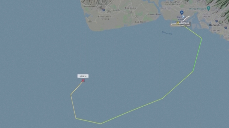 В море у Гавайев упал лайнер Boeing 737