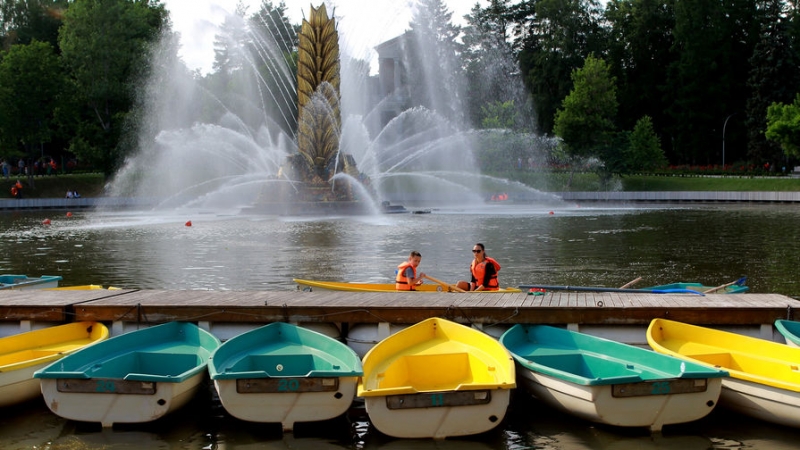 В Москве на ВДНХ загорелся павильон