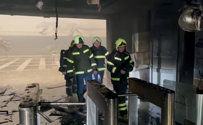 В Москве потушили пожар в бизнес-центре «Гранд Сетунь Плаза»