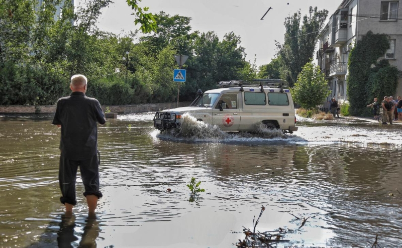 В Новой Каховке заявили о риске заражения воды из-за затопления