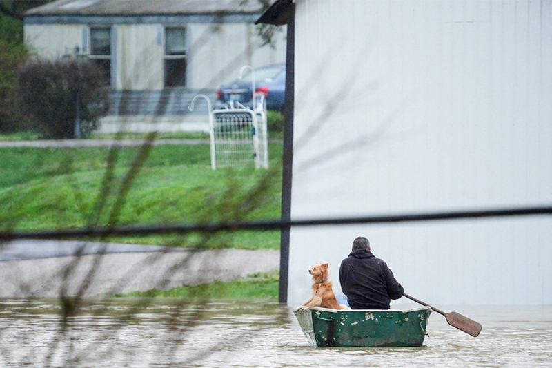 В США жертвами наводнений стали 20 человек. Фоторепортаж
