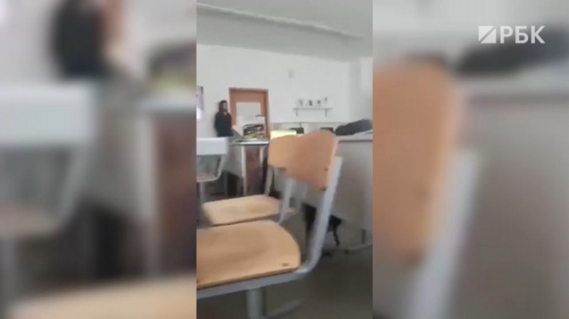 Видео из кабинета в казанской школе, где дети прятались от стрелка