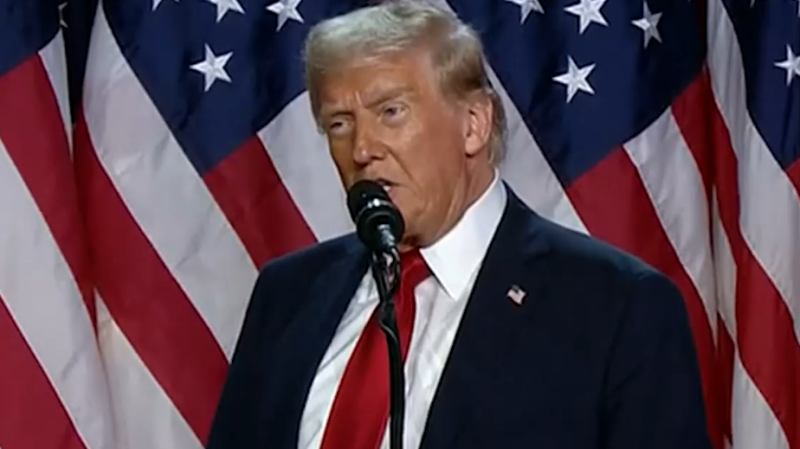 Видео выступления Трампа с &laquo;победной речью&raquo;