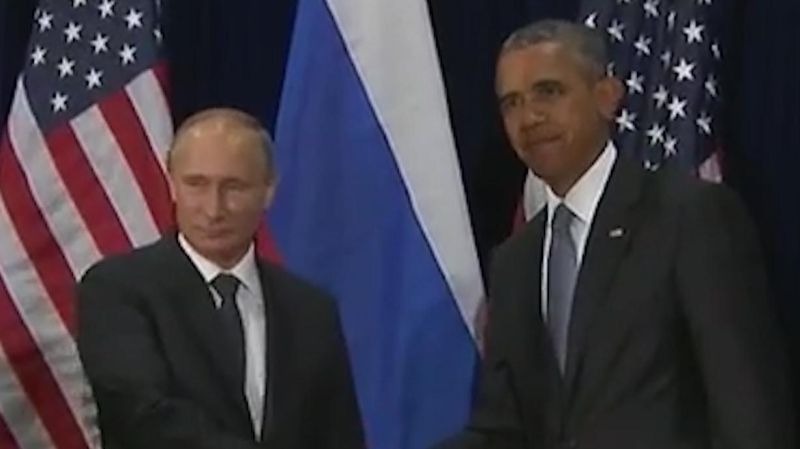 Визиты Владимира Путина в США. Видео