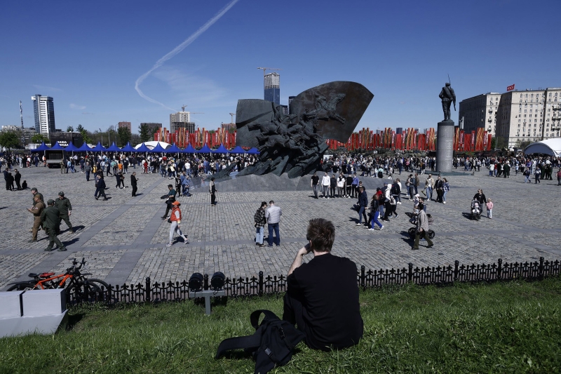 Выставка трофейного вооружения и техники на Поклонной горе