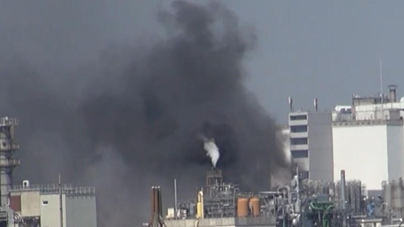 Взрыв на химическом заводе в Германии. Видео