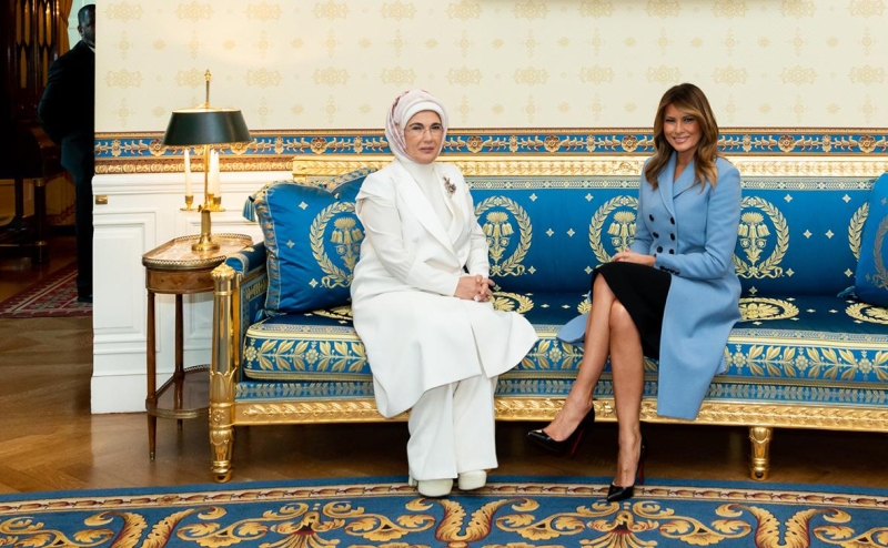 Жена Эрдогана написала жене Трампа письмо